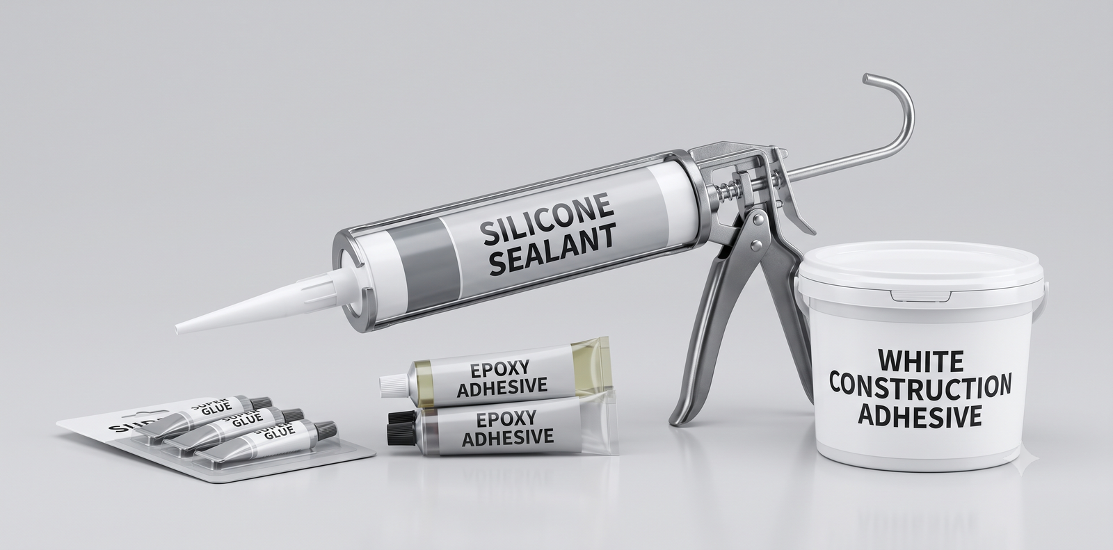 Silicone sealant cartridges, tubes of glue and construction adhesives requiring SABER certification for Saudi Arabia
