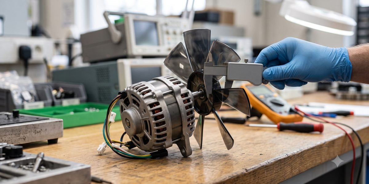 Electric fan manufacturing and safety testing for SABER certification
