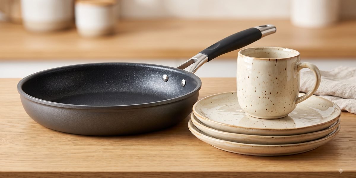 Kitchenware and cookware prepared for SABER food-contact certification