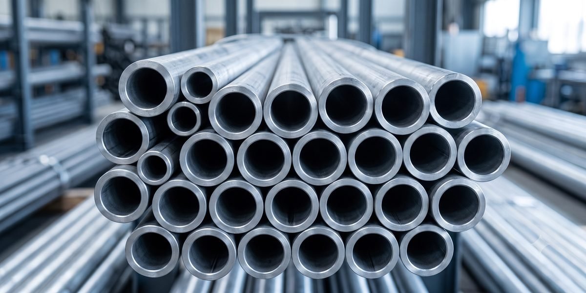 Stacked steel pipes and tubes for line, water and structural use requiring SABER certification for Saudi Arabia