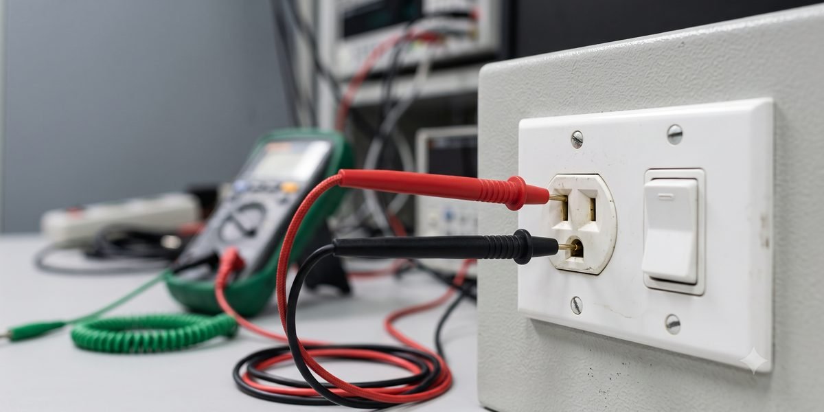 Electrical switch and socket safety testing for SABER certification