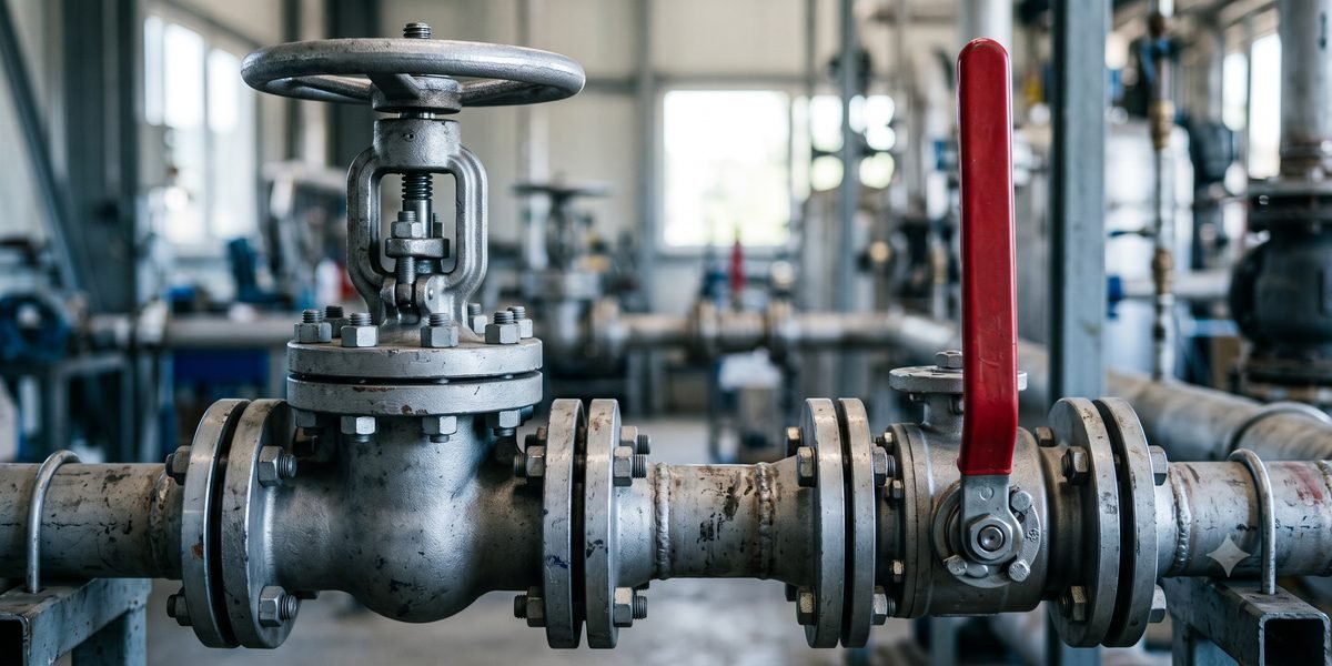 Industrial gate, ball, globe and butterfly valves requiring SABER certification and pressure testing for Saudi Arabia