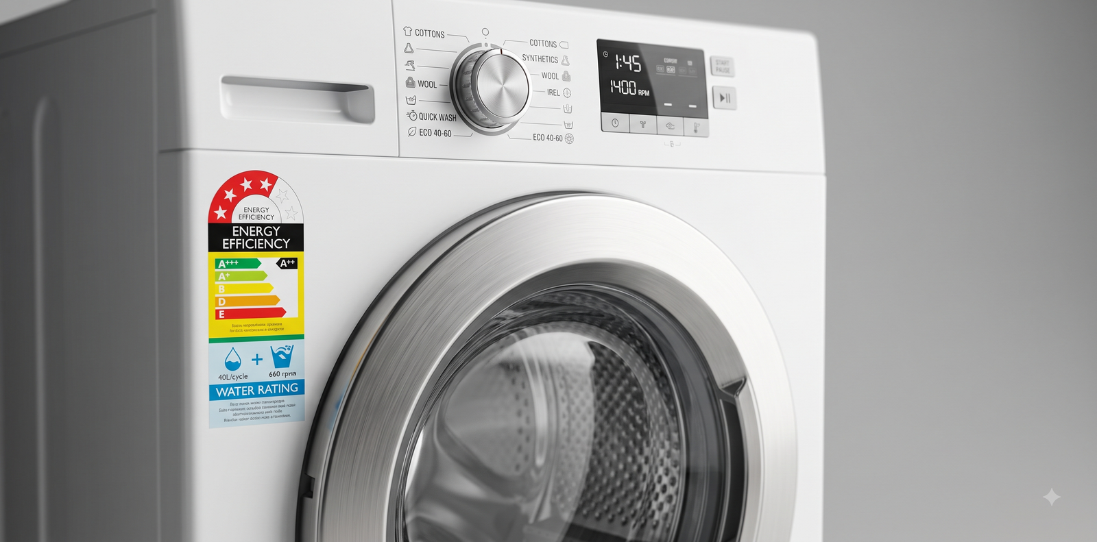 Washing machines and dryers requiring SABER certification and the SASO Energy and Water Efficiency Label in Saudi Arabia