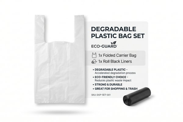 Oxo-biodegradable plastic carrier bags and disposable tableware for SASO degradable plastic certification