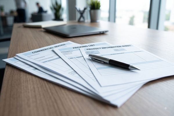 Downloadable export document templates